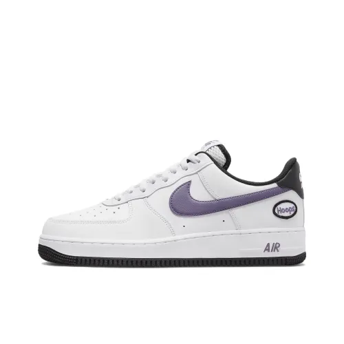 Nike Air FORCE 1 Low Топ Скейтборд Кроссовки Мужские Белый Фиолетовый