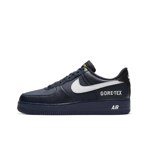 Nike Air FORCE 1 Gore Te Low Топ Скейтборд Кроссовки Унисекс Темно-синий