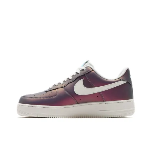Nike Air Force 1 07 Lv8 Покрытие Slip-Resistant Низкий Топ Скейтбординг Кроссовки Унисекс Электрическое Свечение Фиолетовый