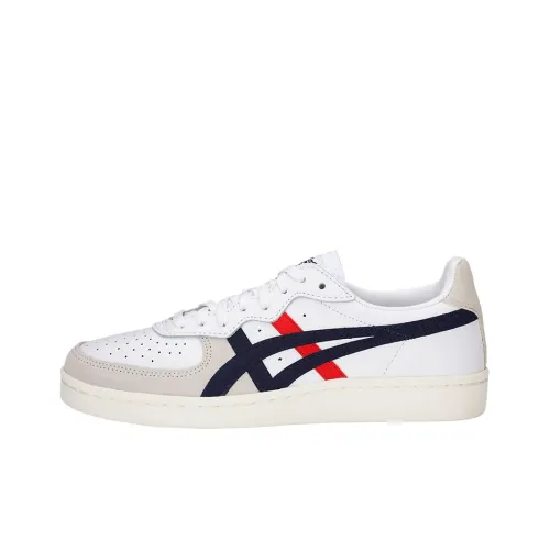 Onitsuka Tiger GSM Покрытие Slip-Resistant Низкий Топ Скейтборд Кроссовки Унисекс Белый Красный Черный