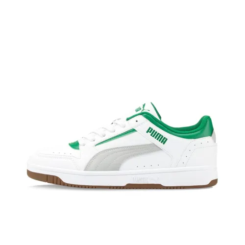 PUMA Rebound Joy Low Топ Скейтборд Кроссовки Унисекс Белый Зеленый