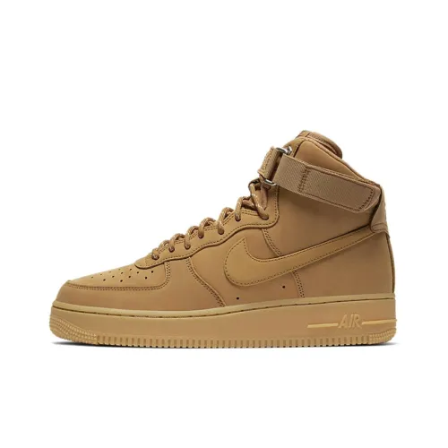 Nike Air FORCE 1 High '07 High Топ Скейтборд Кроссовки Унисекс Пшеница