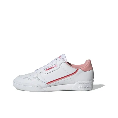 Adidas Originals Continental 80 Low Топ Скейтборд Кроссовки Женские Белые Розовые