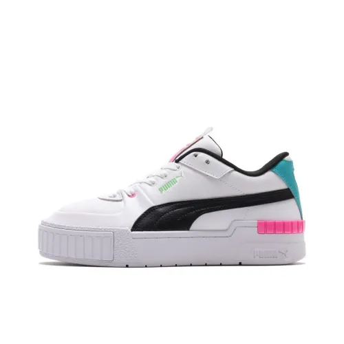 PUMA Cali Series Sport Low Топ Кроссовки для скейтбординга Женские Белые Розовые