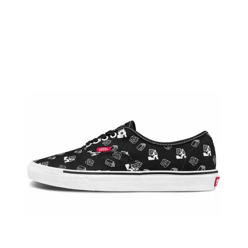 Kazuki Kuraishi x VANS Authentic Series Low Топ Скейтборд Кроссовки Унисекс Черный