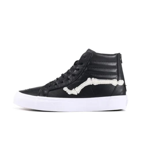 Blends x Vans Vault Sk8 Hi Reissue Zip LX High Top Скейтборд Кроссовки Unisex Черный Белый