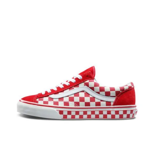 Vans Style 36 Series Низкие Кроссовки для Скейтбординга Унисекс Красные Белые