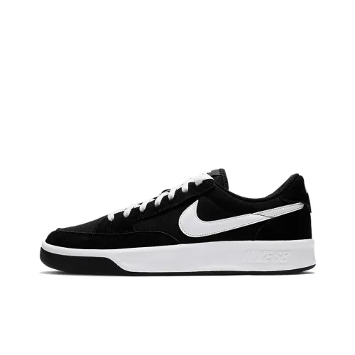Nike SB Adversary PRM Slip Resistant Abrasion Resistant Легкий Низкий Топ Скейтборд Кроссовки Унисекс Черный Белый