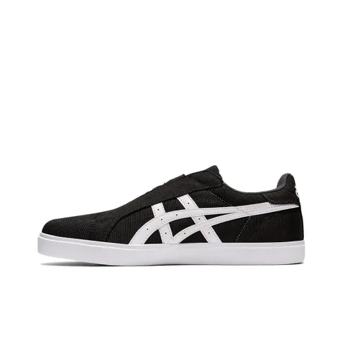 Asics Classic Ct Slip On Low Топ Скейтборд Кроссовки Мужские Черно-Белые