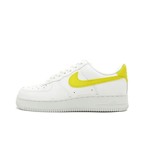 Nike Air Force 1 '07 Slip-Resistant Low Top Скейтборд Кроссовки Женские Белые Желтые
