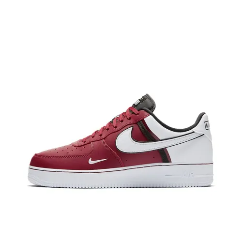 Nike Air Force 1 07 LV8 Non Slip Легкий Низкий Топ Скейтбординг Кроссовки Мужские Белый Красный