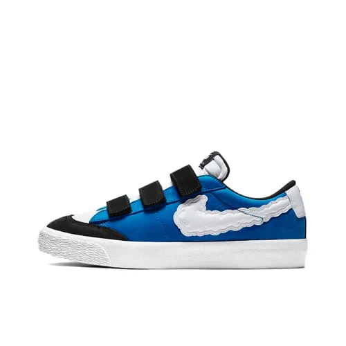 Kevin Bradley x Nike Blazer 'Heaven Coating Slip-Resistant Low-Top Skateboard Shoes Men's Blue White