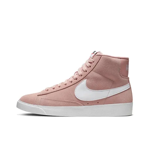 Nike Blazer Vintage Slip-on Легкий MID Скейтбординг Топ Кроссовки Женские Cherry Blossom Pink