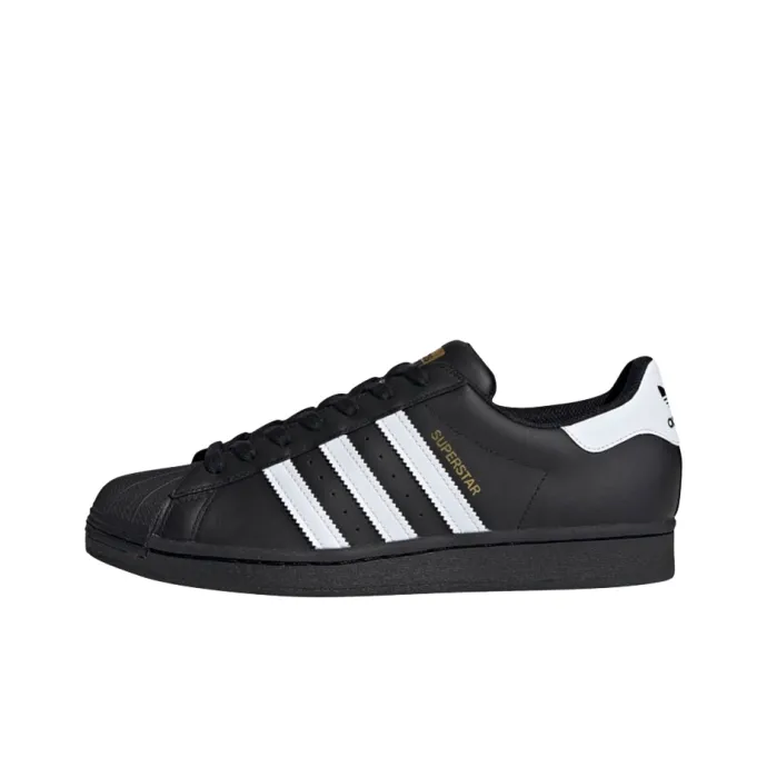 Adidas Originals SUPERSTAR LOW Скейтборд Кроссовки Унисекс Черный Белый