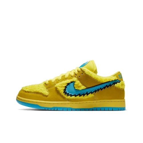 GRATEFUL DEAD x Nike Dunk SB Pro 'opti Yellow' Low Top Скейтборд Кроссовки Unisex Yellow Blue