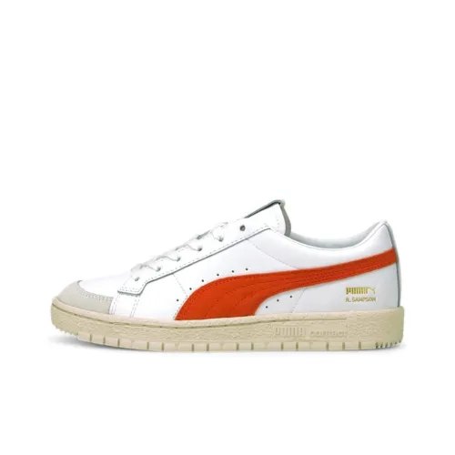 PUMA Ralph Sampson Износостойкий и Легкий Низкий Топ Кроссовки для скейтбординга Мужские Белый Красный