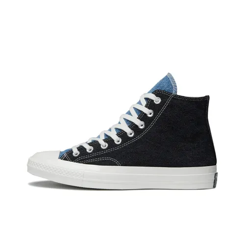 Конверс 1970s Renew Denim Chuck Eco-Friendly Коллекция Высокие Кроссовки для Скейтбординга Унисекс Джинсовый Синий
