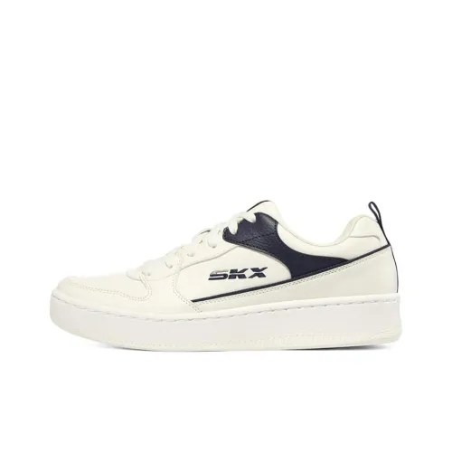 Skechers Sport Court 92 Low Топ Скейтборд Кроссовки Мужские Белые Синие