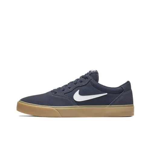 Nike SB Chron SLR Покрытие Slip-Resistant Низкие Кроссовки для Скейтбординга Унисекс Обсидиан