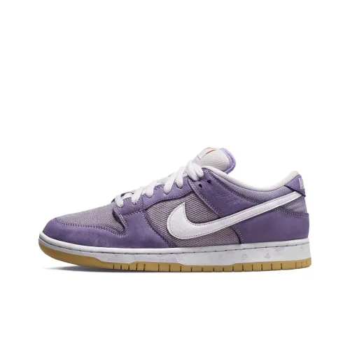 Nike Dunk SB 'Uleached Pack' Низкие Скейтборд Кроссовки Unisex Белый Фиолетовый