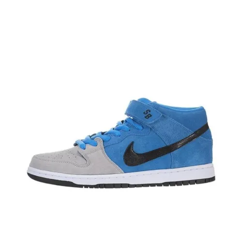 Nike Dunk SB Beavis Нескользящий Легкий MID Топ Скейтборд Кроссовки Мужские Серый Синий