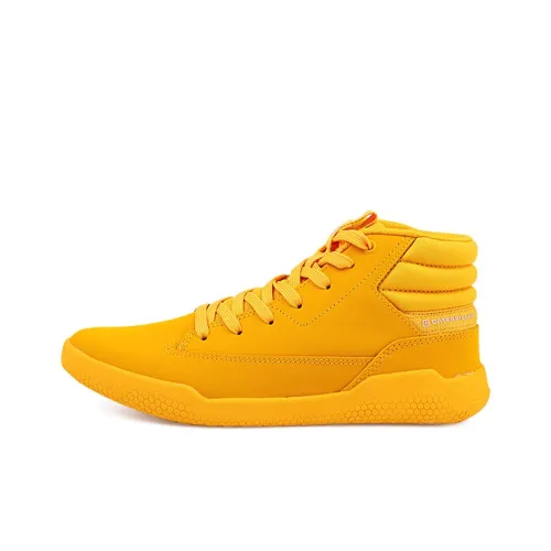 CAT HEX серия предотвращения столкновений HI Collection покрытие устойчивое к истиранию дышащий высокий топ туфли на плоской подошве унисекс желтый