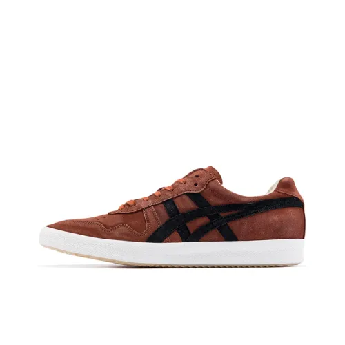 Onitsuka Tiger Fabre Collection Fabre Nippon Lo Устойчивые к истиранию Низкие Кроссовки для скейтбординга Мужские Темно-оранжевые Красные
