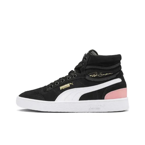 PUMA Ralph Sampson High Топ Скейтборд Кроссовки Женские Черный Розовый