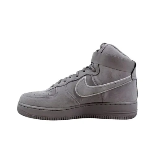 Nike Air Force 1 07 LV8 Anti-Slip Легкий Высокий Топ Скейтборд Кроссовки Мужские Серые