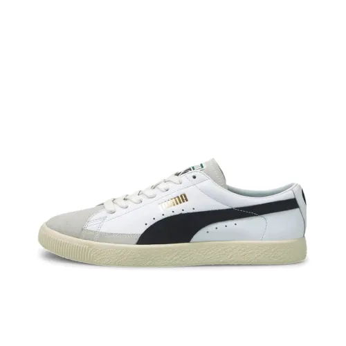 PUMA BASKET VTG Low Топ Скейтборд Кроссовки Унисекс Белый Черный