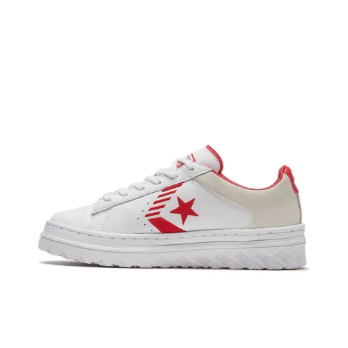 Конверс Cons Pro Leather X2 Slip-resistant Abrasion-resistant Lightweight Low-Top Скейтборд Кроссовки Unisex White Red