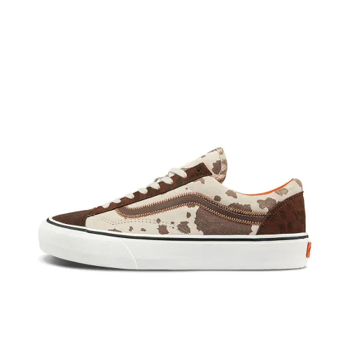 VANS Style 36 Authentic Vlt LX Легкие Низкие Кроссовки для Скейтбординга Унисекс Белый Коричневый