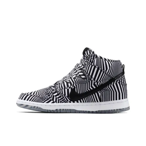 Nike Dunk SB CONCEPT Car Противоскользящие Устойчивые к износу Легкие Высокие Кроссовки для скейтбординга Мужские Черно-белые