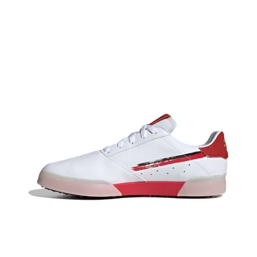 Adidas Adicross Ретро Низкие Кроссовки для скейтбординга Мужские Белые Красные Розовые