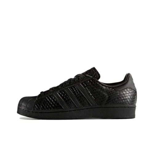Adidas Originals Superstar Series Low Топ Скейтборд Кроссовки Женские Обсидиан Черный
