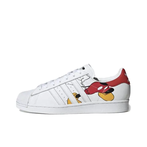 Disney x Adidas Originals SUPERSTAR Амортизация Низкие Кроссовки для скейтбординга Унисекс Белые