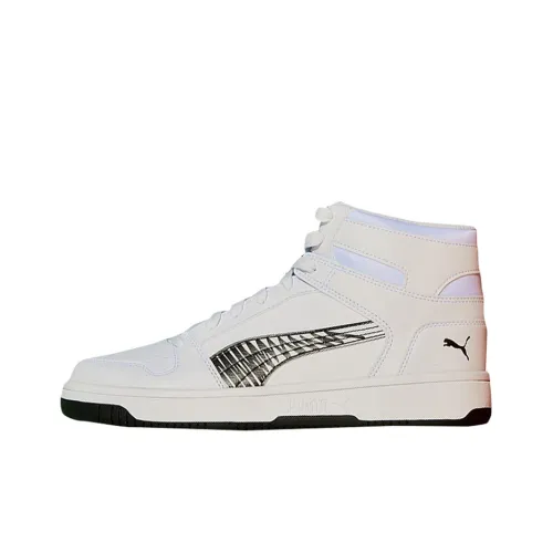 PUMA Rebound Layup SL Sketch High Top Скейтборд Кроссовки Unisex Белый