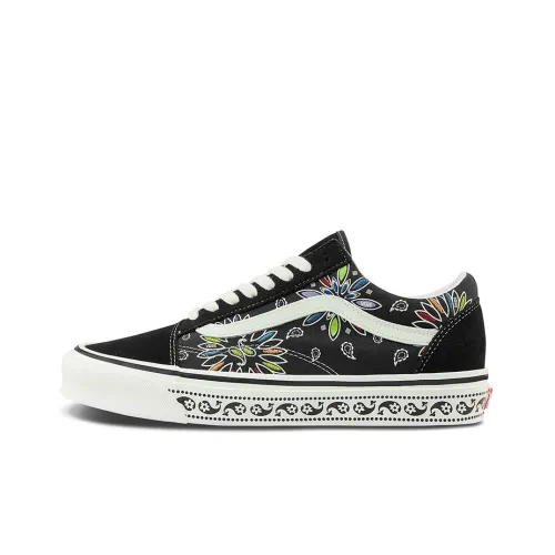 VANS Old Skool Collection 36 DX Low Топ Скейтборд Кроссовки Унисекс Черный Белый