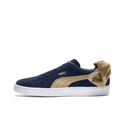 PUMA Suede Series Low Топ Скейтборд Кроссовки Унисекс Синий