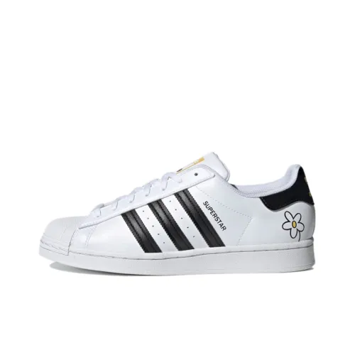 Disney x Adidas Originals Superstar Устойчивые к истиранию низкие скейтбордические кроссовки унисекс белые черные желтые