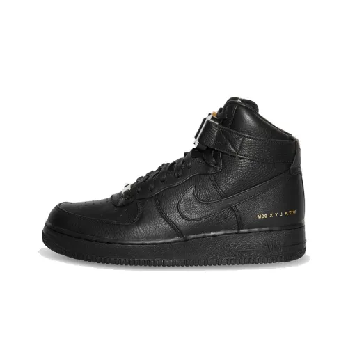 1017 ALYX 9SM x Nike Air FORCE 1 Non Slip Легкий Высокий Топ Скейтборд Кроссовки Унисекс Чисто черный