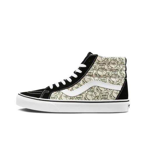 VANS SK8 Reissue Высокие Кроссовки для скейтбординга Унисекс Черный Коричневый