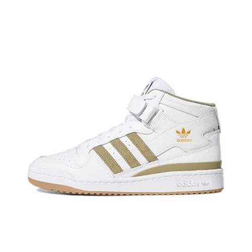 Adidas Originals Forum Mid Топ Скейтборд Кроссовки Унисекс Белый