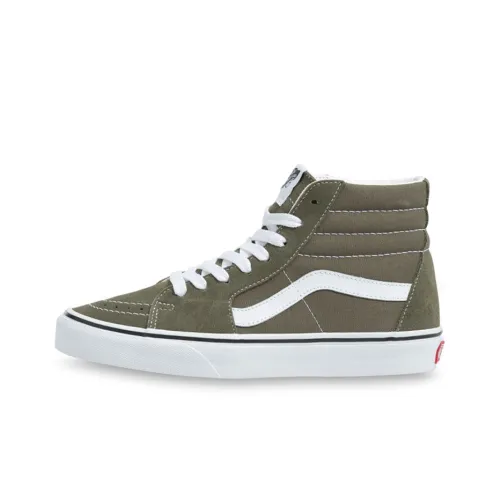 VANS SK8 High Топ Скейтборд Кроссовки Унисекс Оливково-зеленый