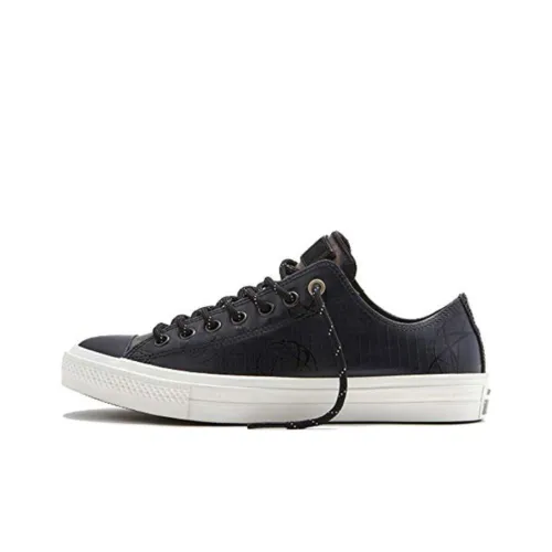 Futura x Converse Chuck Taylor All Star II Бык Slip-Resistant Abrasion-Resistant Low-Top Скейтборд Кроссовки Унисекс Черный
