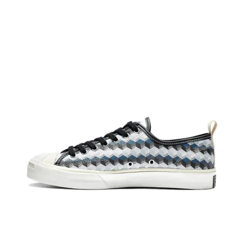 DOE co-brand x Конверс Jack Purcell O противоскользящие устойчивые к истиранию низкие топовые скейтборд-кроссовки унисекс белые