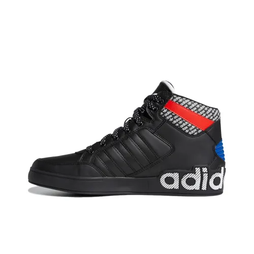 Adidas Originals Hardcourt Hi Slip-Resistant MID Топ Скейтборд Кроссовки Женские Черный Красный Синий