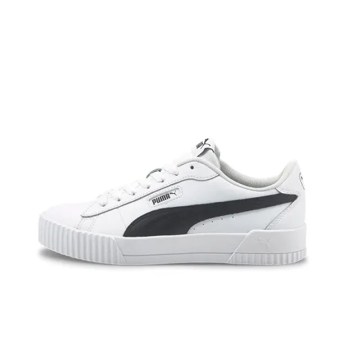 PUMA Carina Series Low Топ Скейтборд Кроссовки Женские Белые Черные