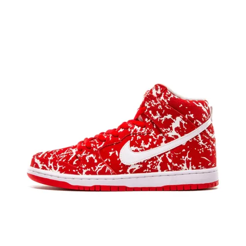 Nike Dunk SB Raw Meat High Топ Скейтборд Кроссовки Мужские Красно-белые