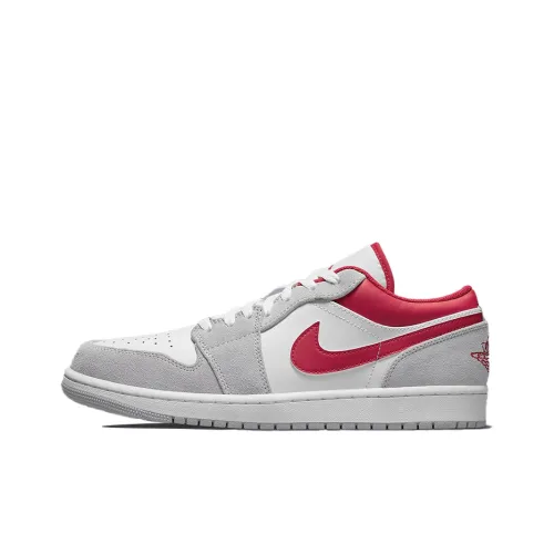 Jordan Air Jordan 1 SE Low Топ Скейтборд Кроссовки Унисекс Серый Белый Красный